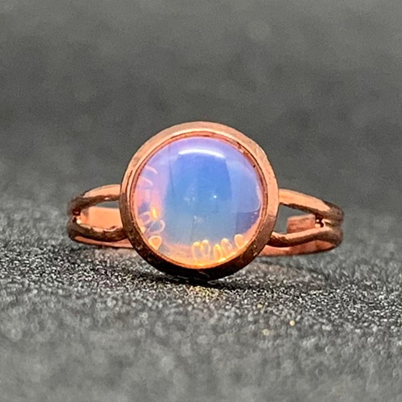 Bague avec Pierre Naturelle - Style Bohémien