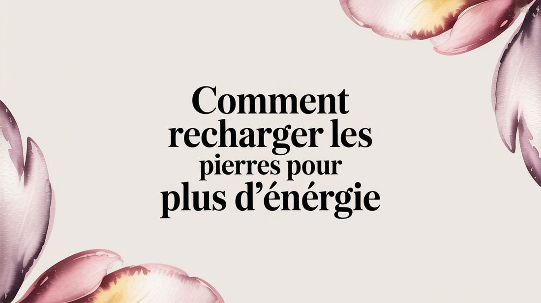 Comment recharger les pierres pour plus d'énergie