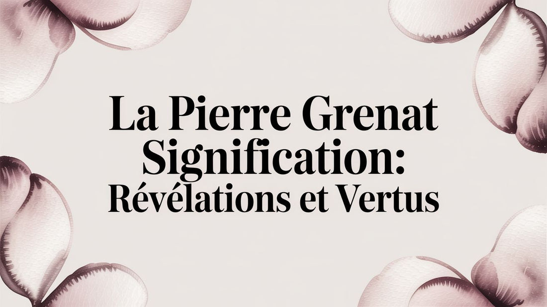 La pierre grenat signification: révélations et vertus