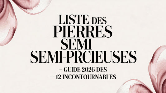 Liste des pierres semi précieuses : guide 2026 des 12 incontournables