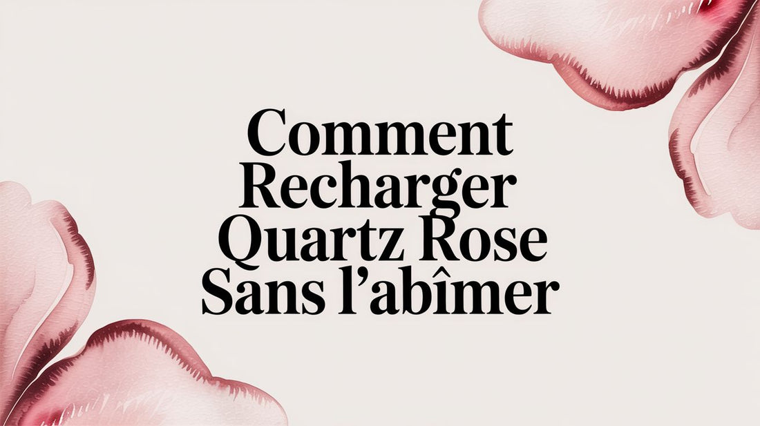 Comment recharger quartz rose sans l'abîmer