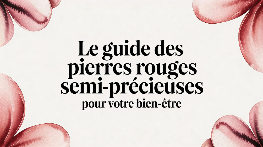 Le guide des pierres rouges semi précieuses pour votre bien-être