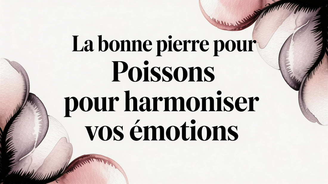 La bonne pierre pour Poissons pour harmoniser vos émotions
