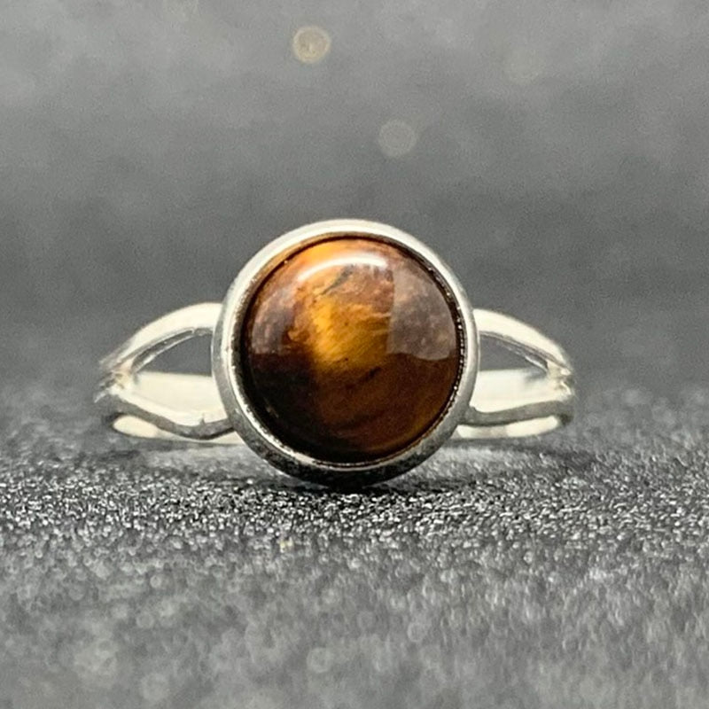 Bague avec Pierre Naturelle - Style Bohémien