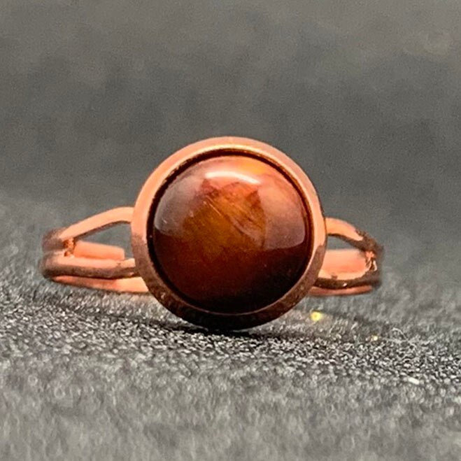 Bague avec Pierre Naturelle - Style Bohémien