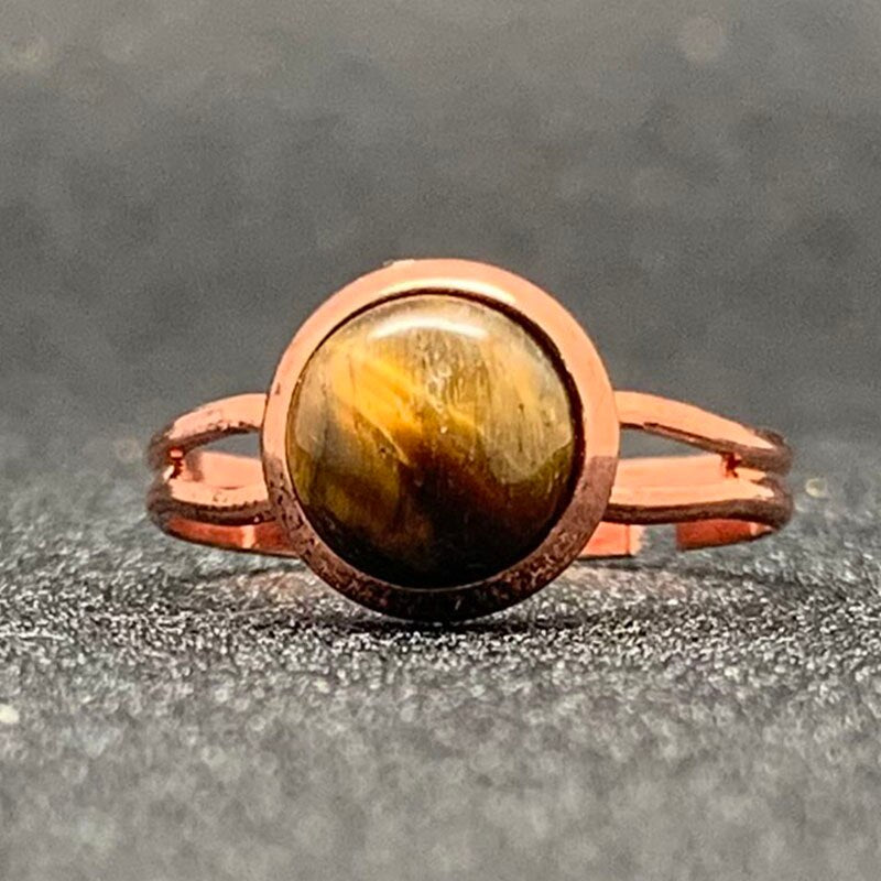 Bague avec Pierre Naturelle - Style Bohémien