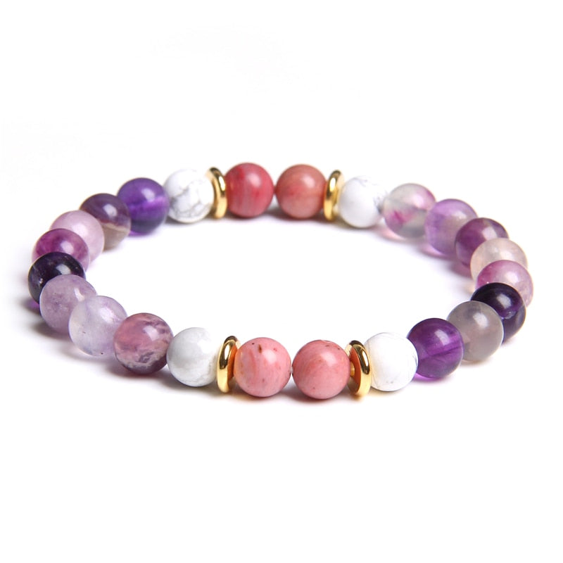 Pack Sommeil et Anti-Stress : Bracelet Perles Améthyste et Galet de Sé –  Mineral Zen