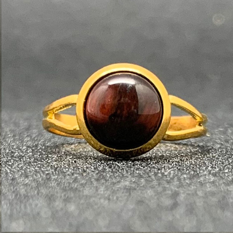 Bague avec Pierre Naturelle - Style Bohémien